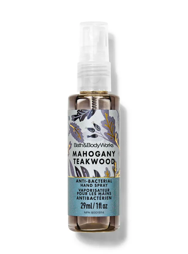 Mahogany Teakwood Hand Sanitizer Spray Grey