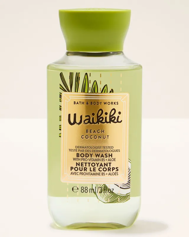 Waikiki Beach Coconut Travel Size Body Wash Green