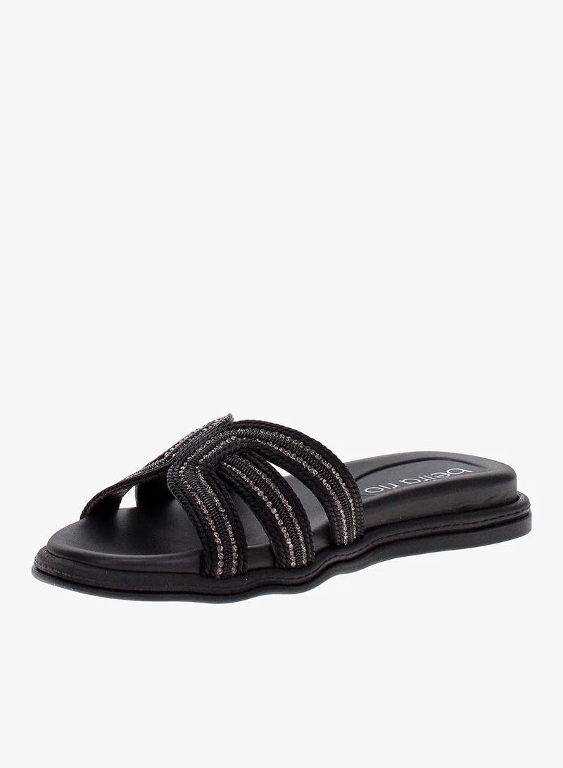 Beira Rio Women's Flat Sandals Lightweight Slip-On Casual