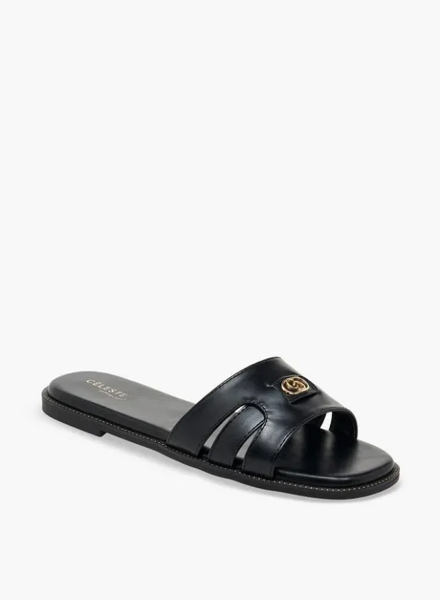 Women Slip-On Flat Sandals CREAM – image 2