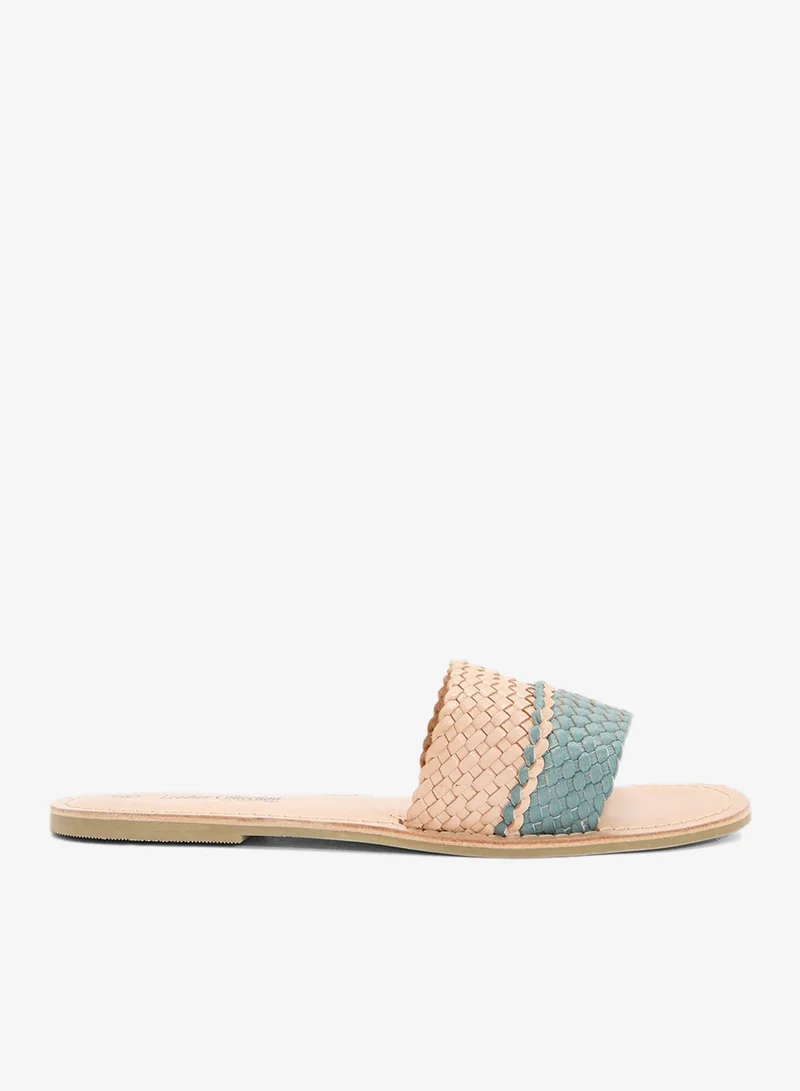 Striped Flat Sandal