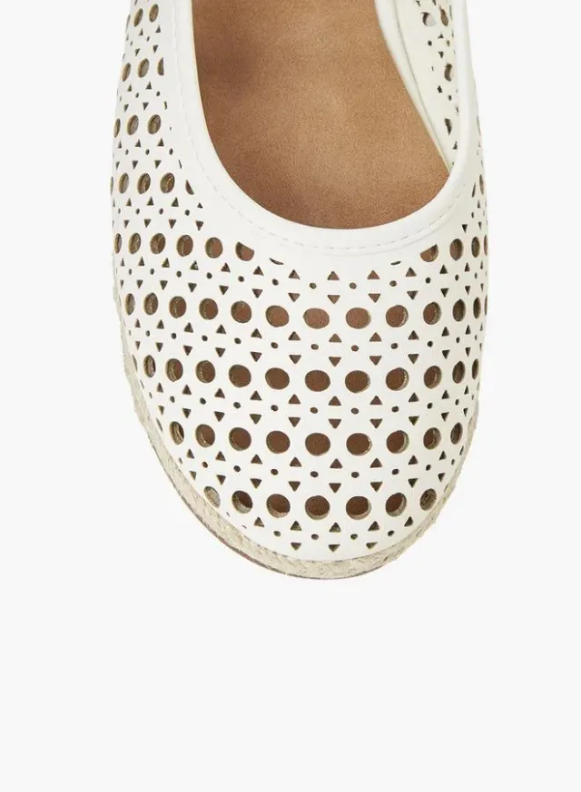 Women Perforated Espadrille Mary Jane Shoes – image 5