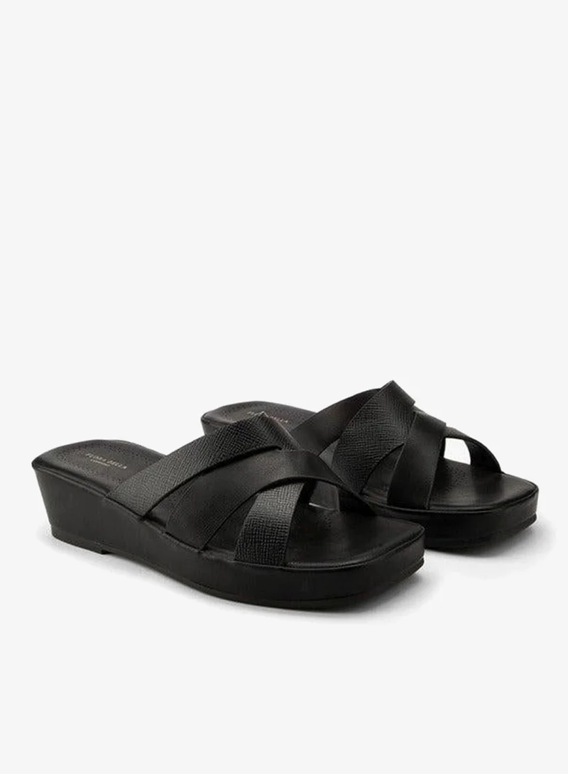 Criss-Cross Wedge Sandals