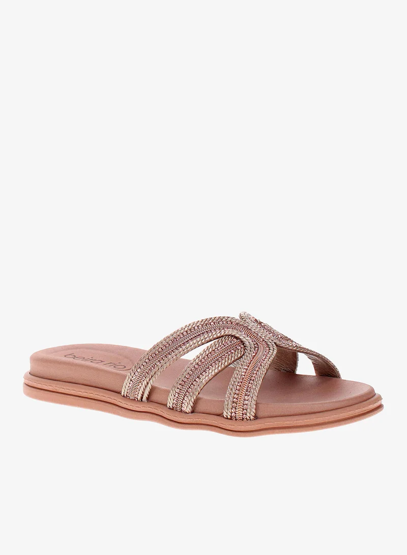 Beira Rio Women's Lightweight Slip-On Flat Sandals