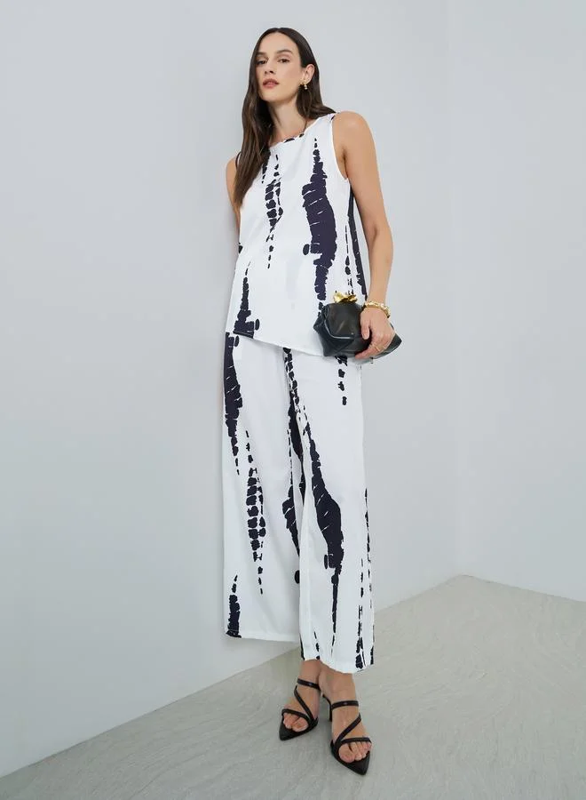Printed Sleeveless Co-Ord Set