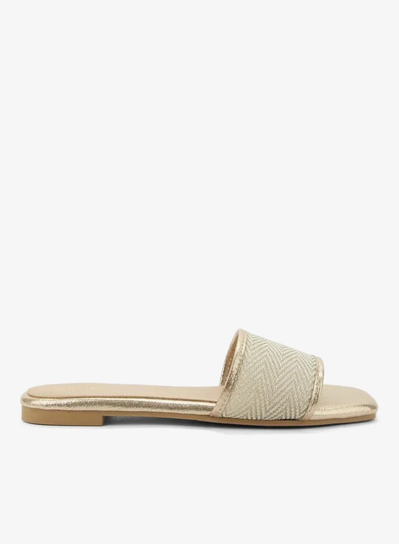 Women Metallic Flat Sandals