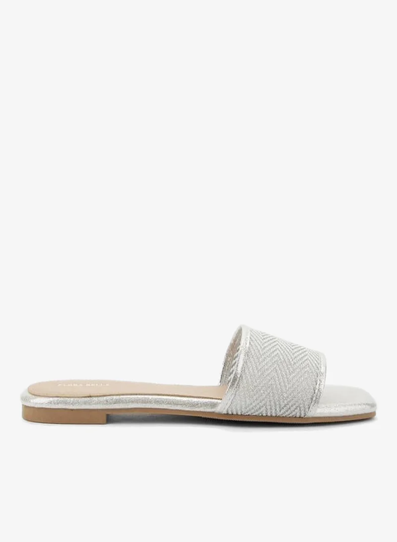 Women Metallic Flat Sandals