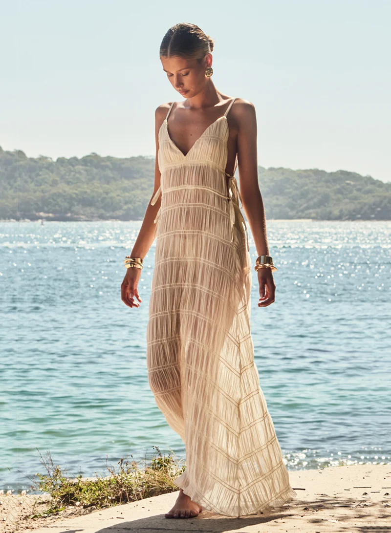 La Louisiane Strappy Maxi Dress
