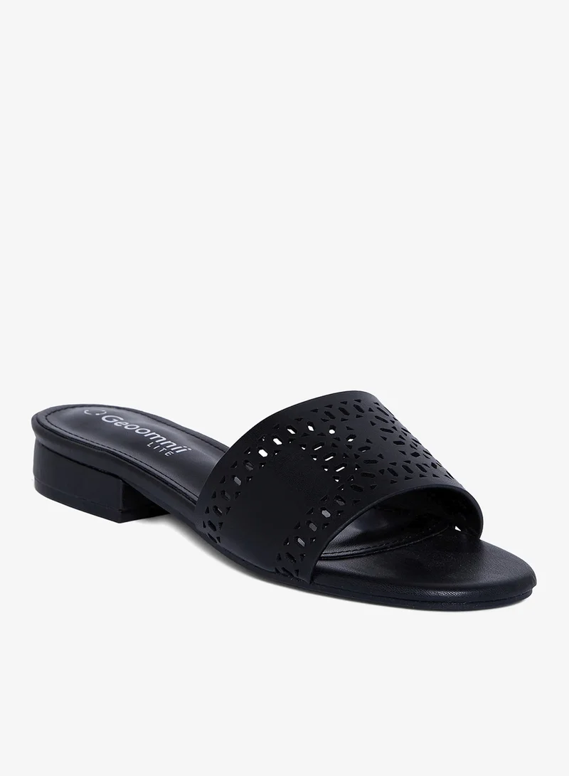 Geoomnii Women's Comfortable Slip-On Flat Sandals
