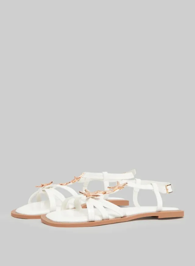 Starfish Flat Sandals White – image 2