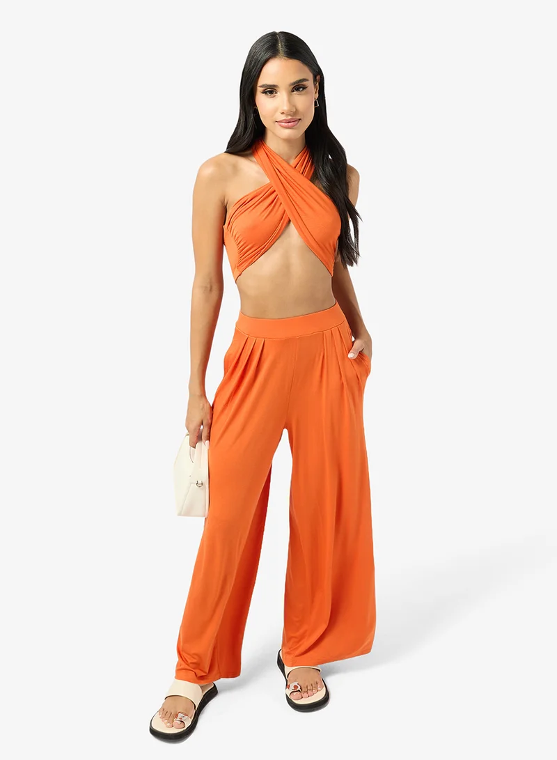 Sweetheart Tie-Up Top & Pant Co-ord Set