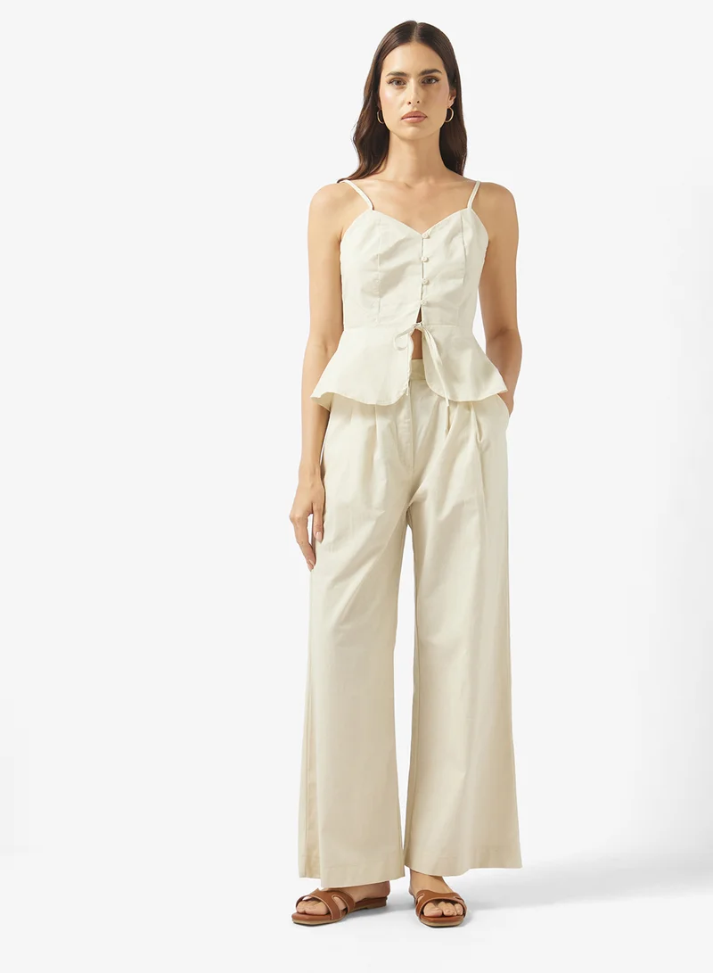 Peplum Strap Top & Pant Set