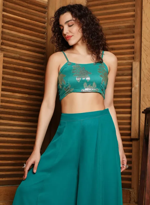 Plume Threads Co-Ord Set Teal Green – image 6