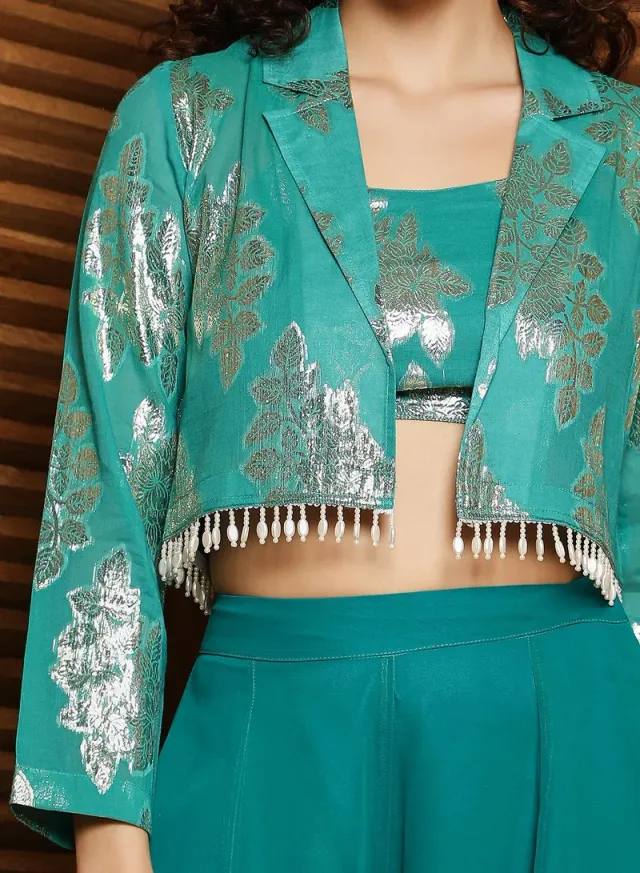 Plume Threads Co-Ord Set Teal Green – image 8
