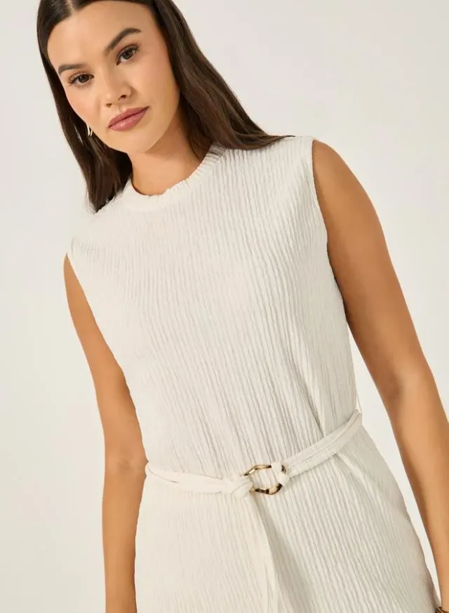 Styli Crinkle Knit Sleeveless Top & Pants Set – image 4
