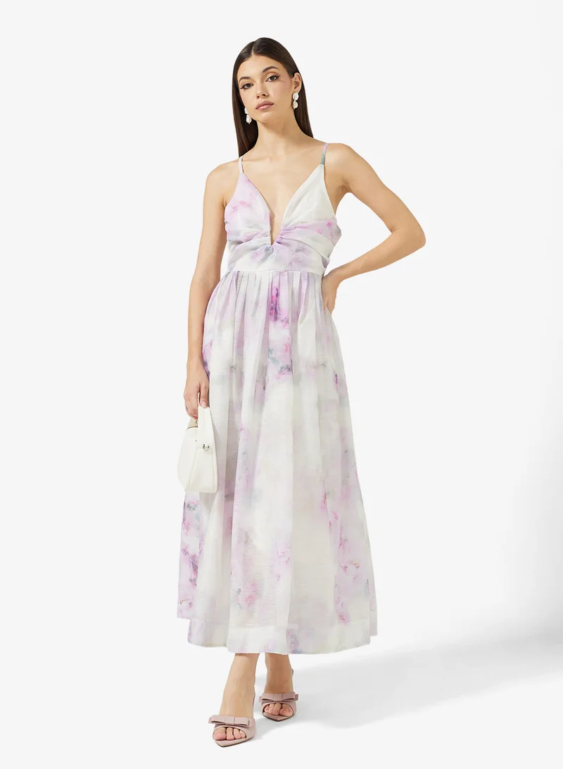 Strappy Printed Dress