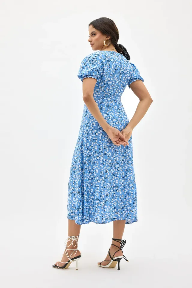 Women's Viscose Floral Midi Dress – image 3