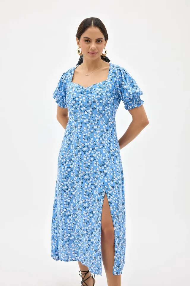Women's Viscose Floral Midi Dress – image 4