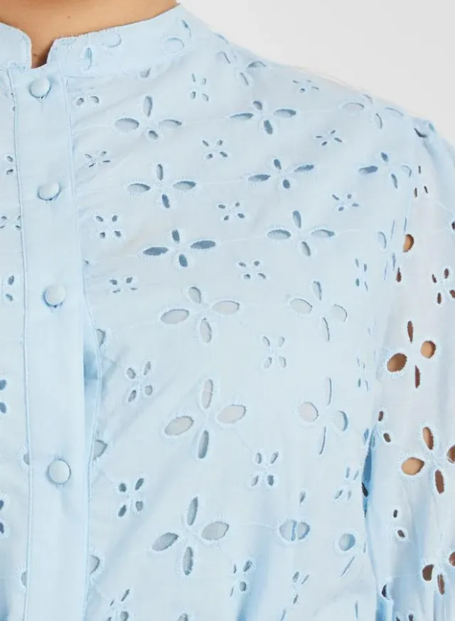 Plus Size Broderie Anglaise Midi Shirtdress – image 4