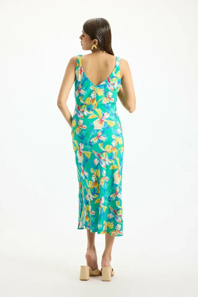Viscose Floral Vacation Midi Dresses – image 4