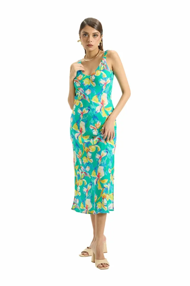 Viscose Floral Vacation Midi Dresses – image 5