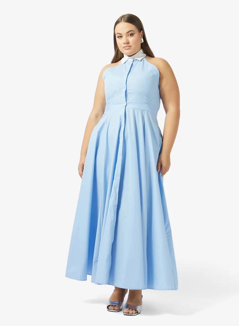 Plus size A-line Shirt Dress