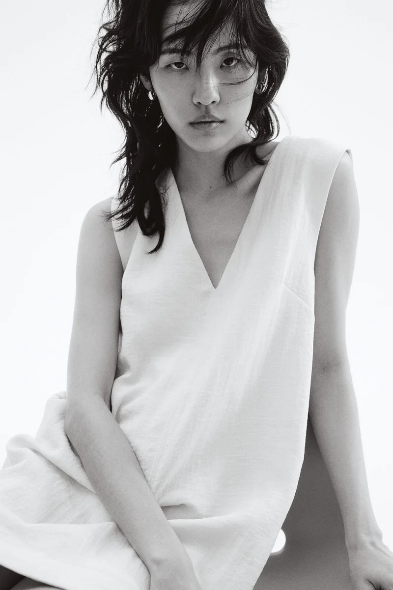 V-neck Shift Dress