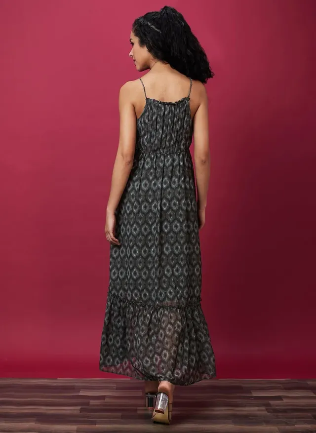 Globus Women Ethnic Print Fit & Flare Maxi Dress – image 5