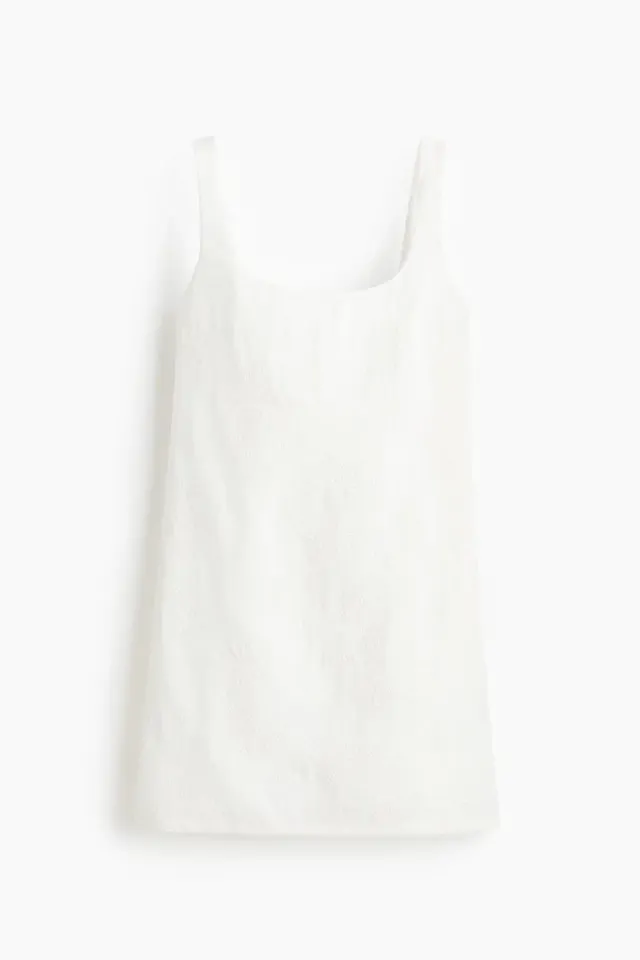Embroidered Mini Dress – image 3