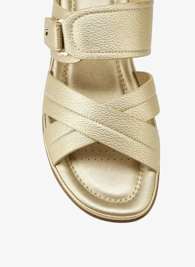 Criss-Cross Textured Slip-On Sandals – image 4