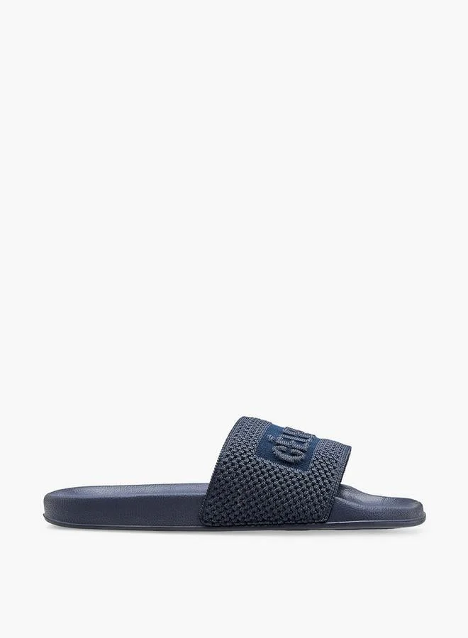 Women's Textured Logo Slides