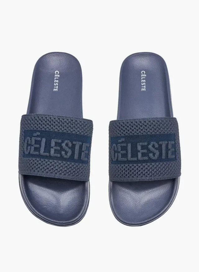 Women's Textured Logo Slides – image 2