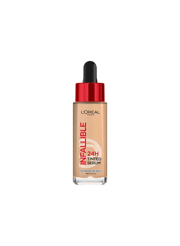 L'Oreal Paris 24H Infaillible Tinted Serum Medium 4-5