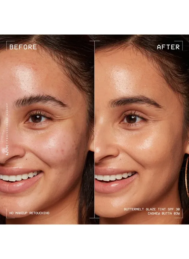 NYX Buttermelt Glaze Soft Glow Skin Tint Foundation SPF 30 12hr Wear, Cashew Butta – image 6