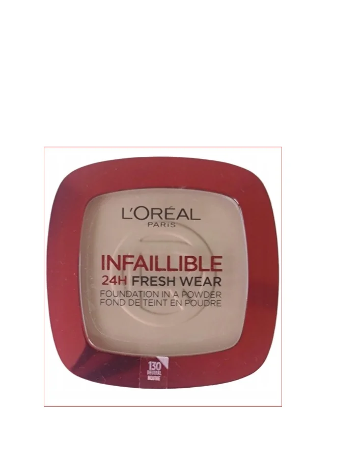 Infallible 24H Fresh Wear Powder Foundation 130 Neutral