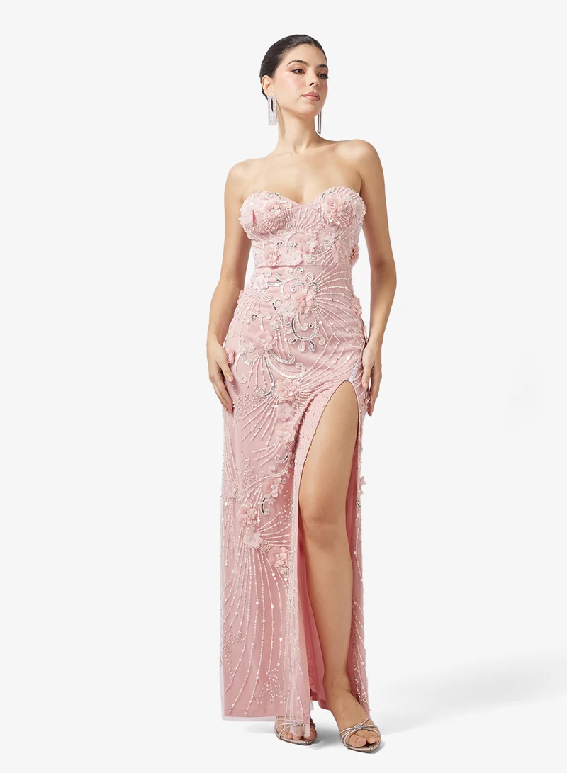 Sweetheart Beaded Evening Dress
