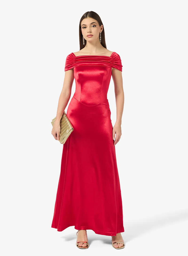Off-Shoulder Slip Dress