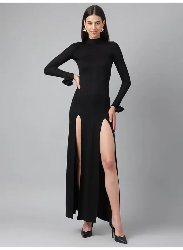 Women's Maxi Dress with Side Slit