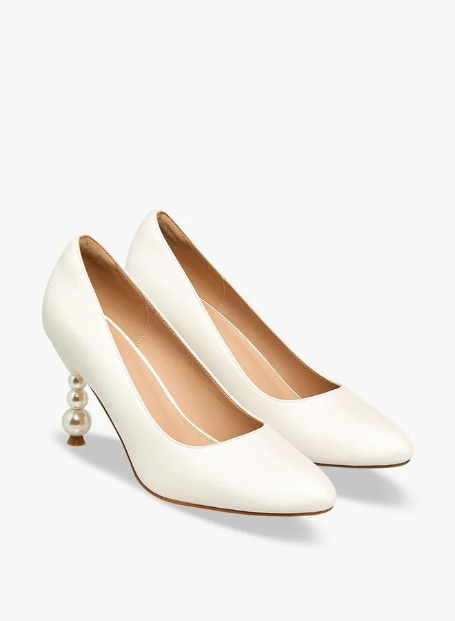 Women's Pearl Heel Pumps