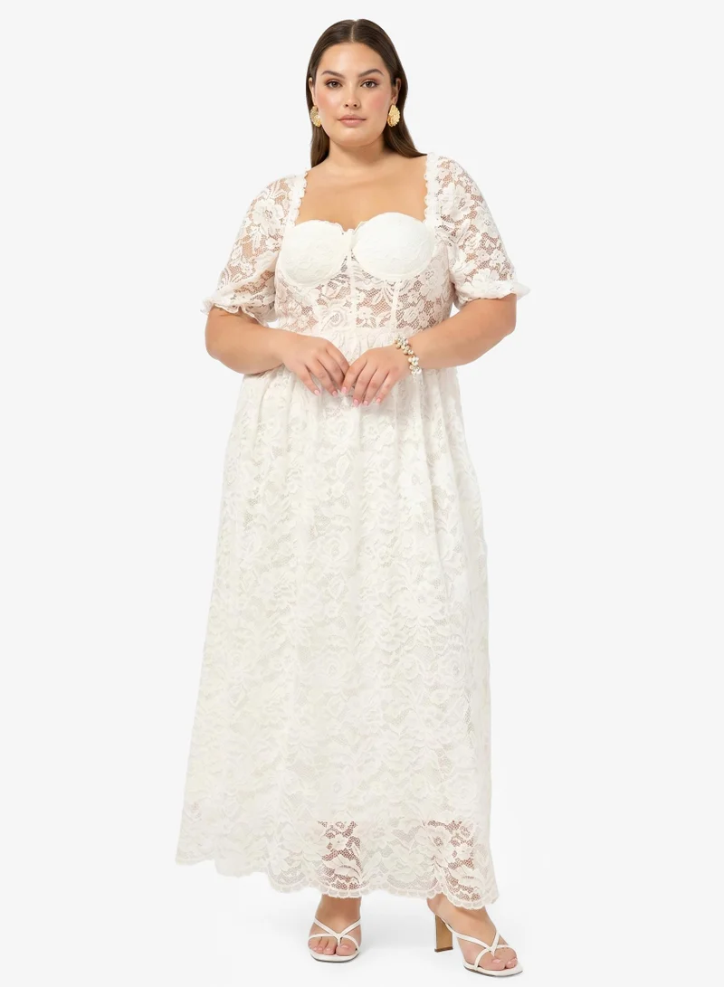 Sweetheart Lace A-Line Dress