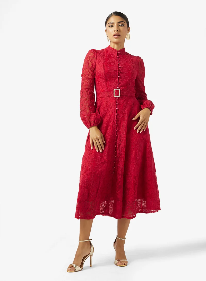 Lace A-line Dress