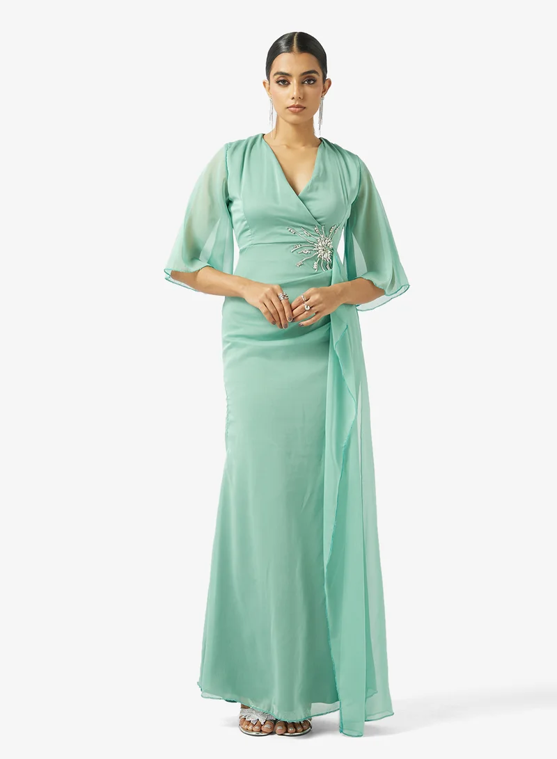 Waist Trail Evening Dress