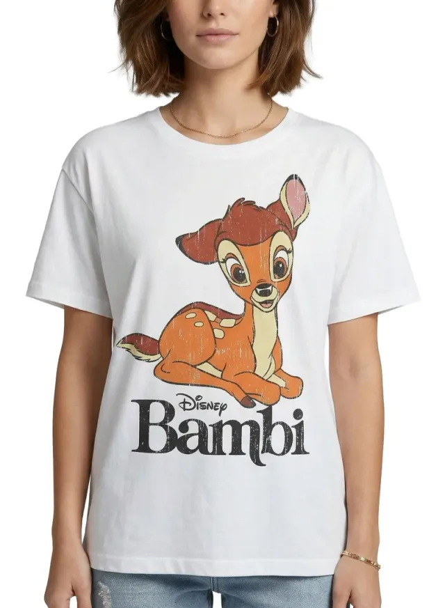 تي شيرت نسائي Disney Bambi بطبعة