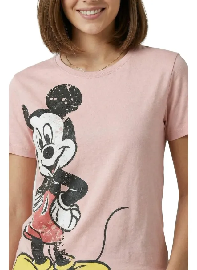Vintage Mickey Women's T-Shirt Blush Pink – image 3