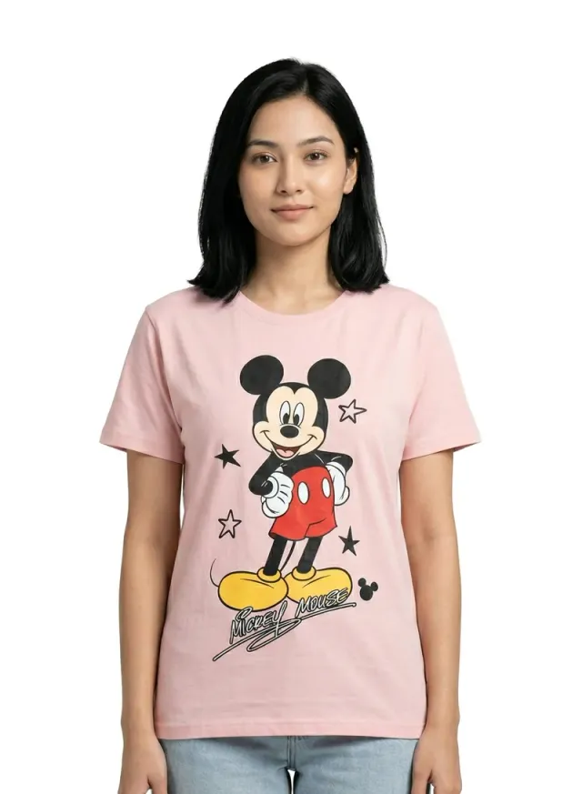 Women's Disney Mickey Mouse Graphic T-Shirt Pink