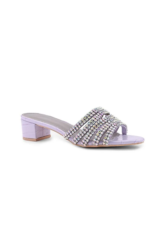 Crystal Heel Slipper