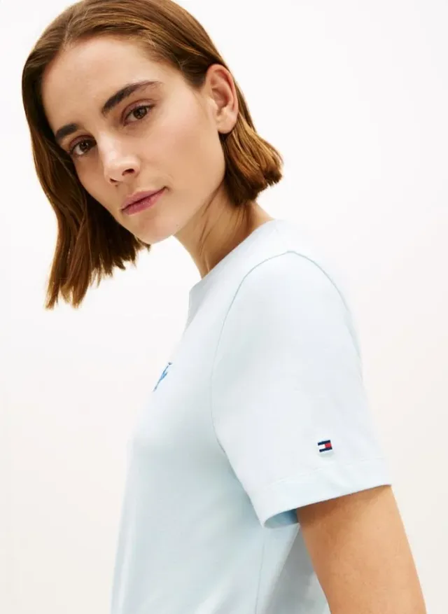 Embroidered Logo Jersey Crew Neck T-Shirt – image 3