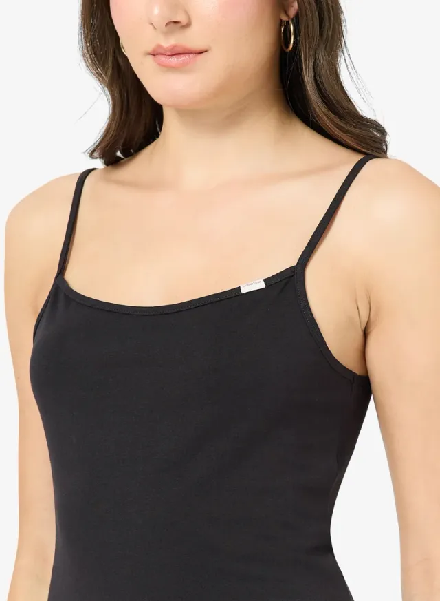 Logo Patch Scoop Neck Slim Cami – image 3