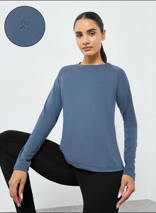 Rubber Logo Thumbhole Top