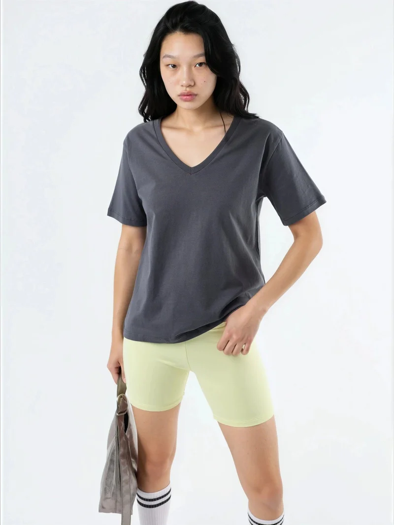 V-Neck Knit T-Shirt